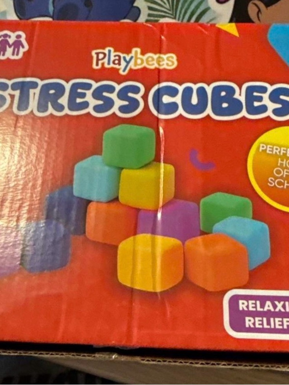 Kids Colorful Stress Cubes Set - Multicolor Sensory Blocks